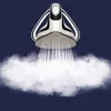A steam iron is shown emitting steam, creating a cloud-like effect below it. Náhľad obrázku produktu