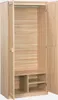sweeek - Kleiderschrank mit Rattan-Geflecht und Holzdekor, Produktbild-Vorschau 3