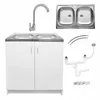 A product shot of a kitchen sink set on a white background. Produktbild-Vorschau