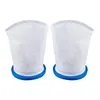 Two white filter bags with blue rims are shown against a white background. Produktbild-Vorschau