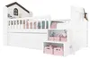 Hausbett mit LED-Beleuchtung, Fenster & 4 Schubladen, inkl. Produktbild-Vorschau 7