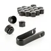 20x Radschraube Kappen 17 mm Schwarz Glanz Anti-Diebstahl Produktbild-Vorschau 11