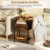 COSTWAY 2 stoliki nocne, stolik pomocniczy ze stacją Podgląd zdjęcia produktu 7