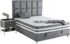 VEGAS Polsterbett  90x190  - Farbe: Grau - Set:  Produktbild-Vorschau 1
