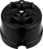 Aufputz Porzellan Retro Rotary Schalter I QR1 schwarz Produktbild-Vorschau 1