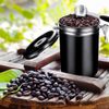 KOMIRO Kaffeedose Edelstahl-Kaffeekanister, luftdichter  Frischhaltebehälter, 800 ml, Edelstahl