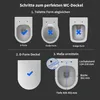 WC Sitz mit Absenkautomatik in D-Form mit Quick-Release Produktbild-Vorschau 5