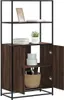 vidaXL Highboard brun imitation chêne 68x35x139 cm Bois Voir les images du produit 1