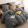 BEDSURE Bettwäsche 135x200 4teilig Anthrazit - 2 Bettbezüge Produktbild-Vorschau 2