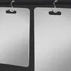 Two silver cutting boards hanging from hooks. Produktbild-Vorschau