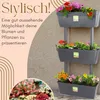 Pflanzkübel mit Sichtschutz Hochbeet Balkon 3 Etagen Produktbild-Vorschau 3