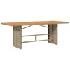 9-tlg. Garten-Essgruppe mit Kissen Beige Poly Rattan Produktbild-Vorschau 5