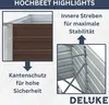DELUKE OSKAR Hochbeet, verzinkter Stahl, braun, Produktbild-Vorschau 4