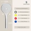 SANTRAS® Handbrause in Chrom-Matt (Velourchrom) - dreifach Produktbild-Vorschau 5