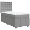 Boxspringbett mit Matratze Hellgrau 100x200 cm Stoff, Produktbild-Vorschau 2