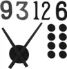 A set of black clock numbers and clock hands on a white background. Náhled obrázku produktu