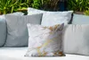 MuchoWow® Outdoor Kissen - Marmor - Grau - Gold - 45x45 cm Produktbild-Vorschau 4
