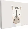 Leinwand Bilder 70x50 cm - Kinder Beige - Rhinozeros, Produktbild-Vorschau 1