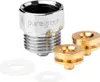 A set of water-saving shower inserts and an adapter, presented on a white background. Produktbild-Vorschau