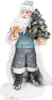 Clayre & Eef Figura Babbo Natale 21 cm Grigio Blu Plastica Anteprima dell’immagine prodotto 1