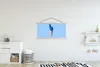 MuchoWow® Textilposter Pfau - Eistüte - Eiscreme - Blau - Produktbild-Vorschau 2