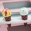 Eisdiele aus Holz auf Rollen für Kinder, Spielzeug Holz Produktbild-Vorschau 5