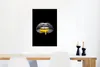 MuchoWow® Poster Lippen - Geld - Schwarz und Weiß 40x60 cm Produktbild-Vorschau 5