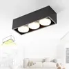ZMH LED Deckenleuchte Schwarz Aufbauspot 3 Flammig Produktbild-Vorschau 1