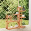 vidaXL Stojan na květiny 110x25x111 cm z masivního Náhled obrázku produktu 2