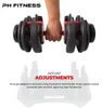 PH Fitness Manubrio regolabile con sistema di regolazione a Anteprima dell’immagine prodotto 5