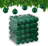 Relaxdays Vianočné gule, sada 100 ks, plast, priemer: 6 cm, Náhľad obrázku produktu 1