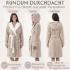 CalmyLIFE Badjas dames, zachte ochtendjas - met Productafbeelding-voorbeeld 4