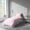 4 teilige Uni Bettwäsche 135x200 cm Rosa Einfarbig Produktbild-Vorschau 5