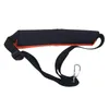 A black and orange shoulder strap with a metal clip. Náhled obrázku produktu