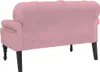 vidaXL Lavica s operadlom Ružová 119,5x64,5x75 cm Velvet Náhľad obrázku produktu 5