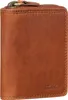 A close-up shot of a brown leather wallet. Produktbild-Vorschau