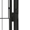 vidaXL 20-tlg. Hundelaufstall Schwarz 100x50cm Stahl Produktbild-Vorschau 4