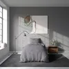 4 teilig Bettwäsche 135x200 cm Streifen gestreift grau Produktbild-Vorschau 2