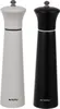 Two salt and pepper grinders, one white and one black, are shown side-by-side against a white background. Produktbild-Vorschau