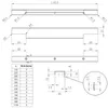 Möbelgriff BLANKETT 495 mm Schwarz gebürstet Produktbild-Vorschau 7