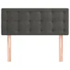The Living Store Kopfteil Dunkelgrau 90x5x78/88 cm Samt Produktbild-Vorschau 3