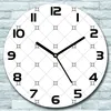 Wanduhr aus Glas Rund fi 30 Verbundene Quadrate Quarz Deko Produktbild-Vorschau 1