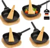 bremermann Grillpfännchen 4er inkl. Bambus-Untersetzern und Produktbild-Vorschau 1