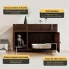 okwish Meuble litière pour chats multifonction, avec Voir les images du produit 6