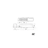 Technical drawing with dimensions of a battery pack. Produktbild-Vorschau