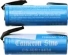 Two blue cylindrical batteries with black and silver mounting plates are shown against a white background. Náhled obrázku produktu
