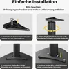 Wiltec Edelstahl Tischbein Set, schwarz, 4 Möbelfüße Ø 60 Produktbild-Vorschau 6