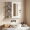 HOMCOM Armadietto a specchio, scaffale da bagno, mobile da Anteprima dell’immagine prodotto 2