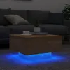 vidaXL Couchtisch mit LED-Leuchten Sonoma-Eiche 55x55x31 cm Produktbild-Vorschau 4