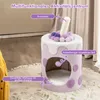 GOPLUS Katzenhaus Milchteeform, Multifunktionale Produktbild-Vorschau 2